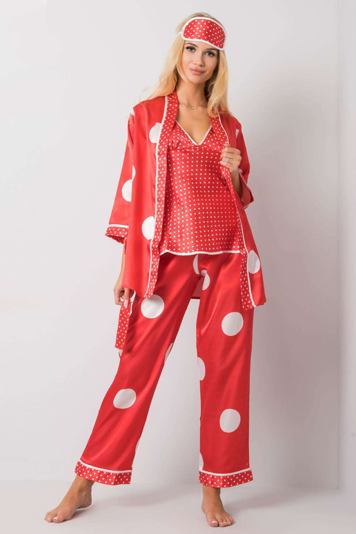 Punane öökapikomplekt hernestega