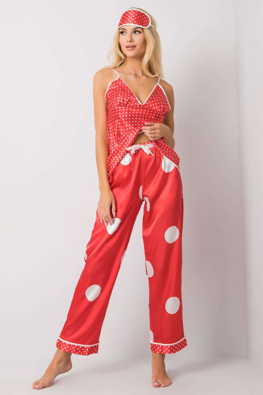 Punane öökapikomplekt hernestega