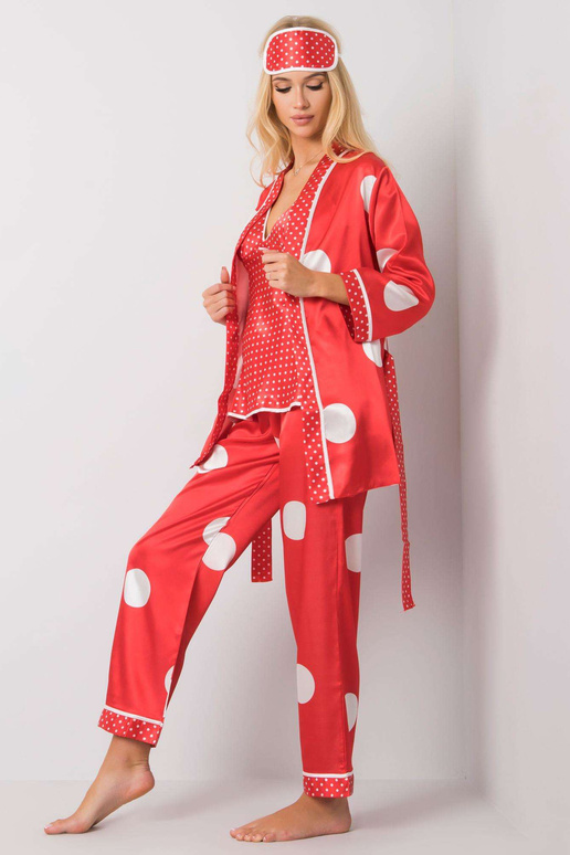 Punane öökapikomplekt hernestega