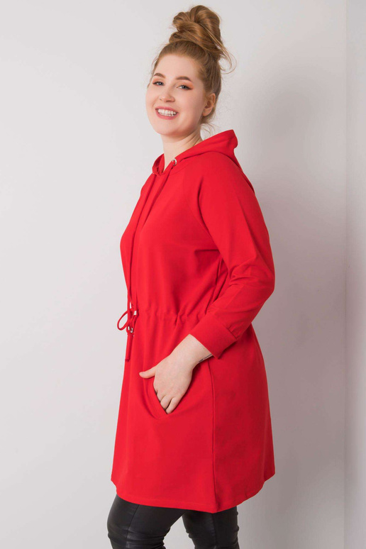 Norina Red Plus Size kapuuts
