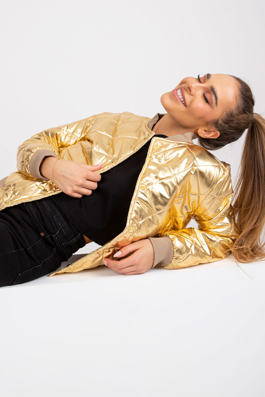 Sherise Gold tepitud Bomber jope Sherise Gold tepitud Bomber jope