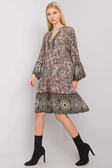 Khaki värvi satsidega kleit Claremont OCH BELLA