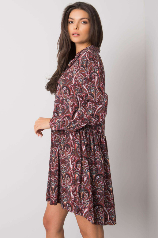 Tumepruun printidega kleit Alannah...