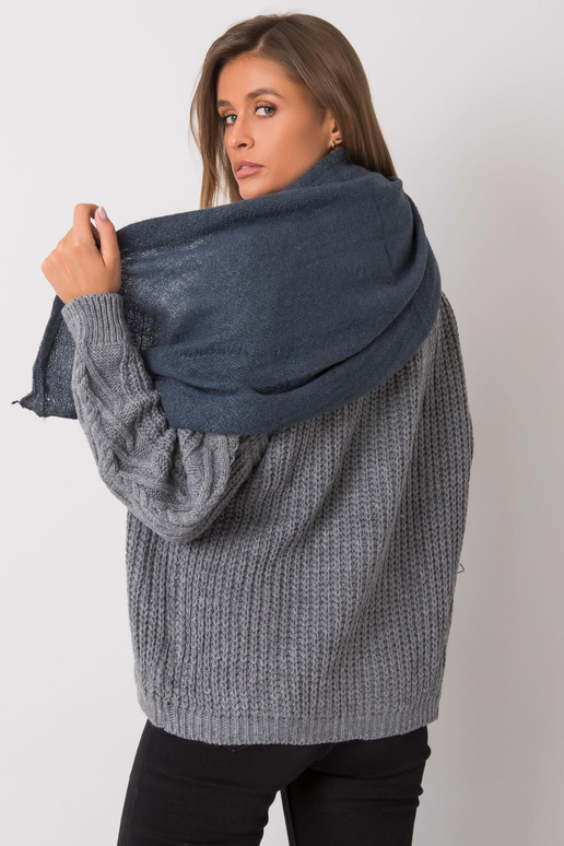 Tumesinine kootud sall