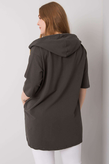 Khaki Plus Size Zipper... 2