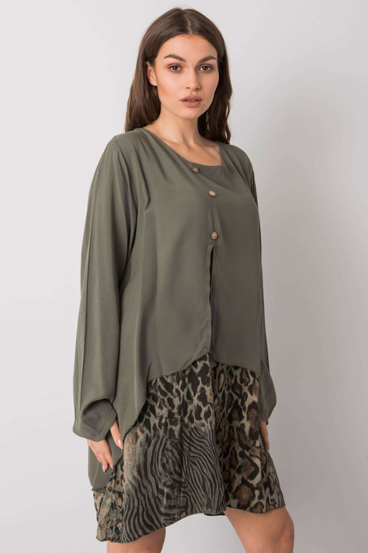 Khaki värvi avar kleit Gracilyn