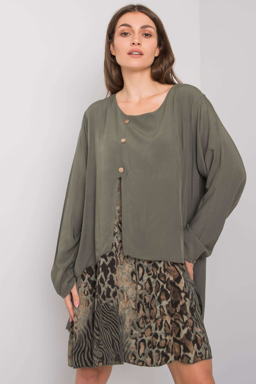 Khaki värvi avar kleit Gracilyn