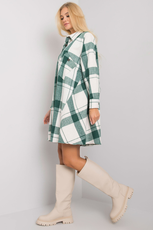 Maelia roheline ruuduline kleit