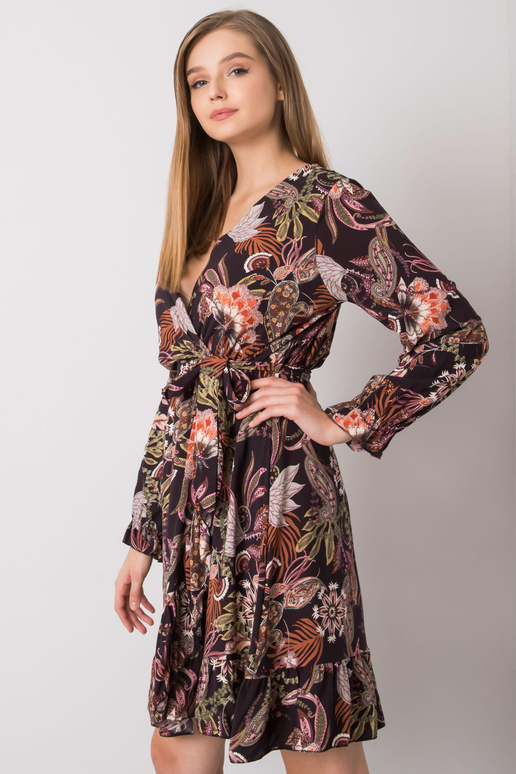 Agnes OCH BELLA Must V-kaelusega kleit