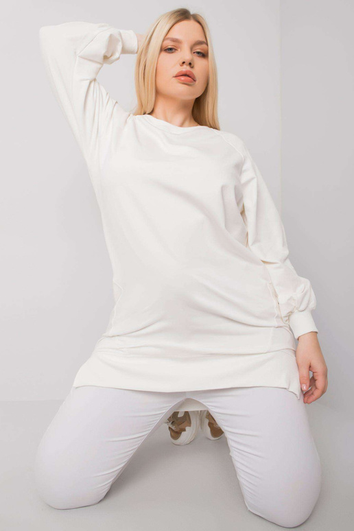 Ecru sile pluss suuruses dressipluus...