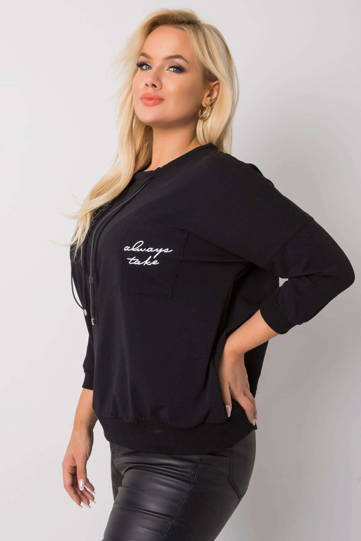 Black Cotton Plus Size Shelly...