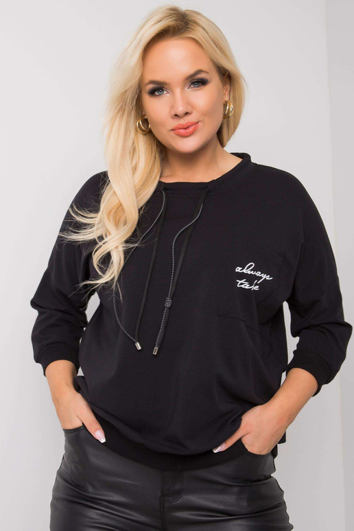 Black Cotton Plus Size Shelly...