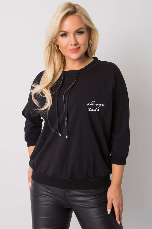 Black Cotton Plus Size Shelly...