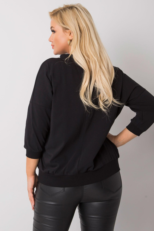 Black Cotton Plus Size Shelly...