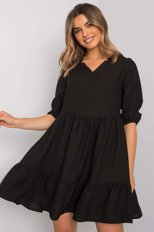 Must Harlyni volangidega kleit