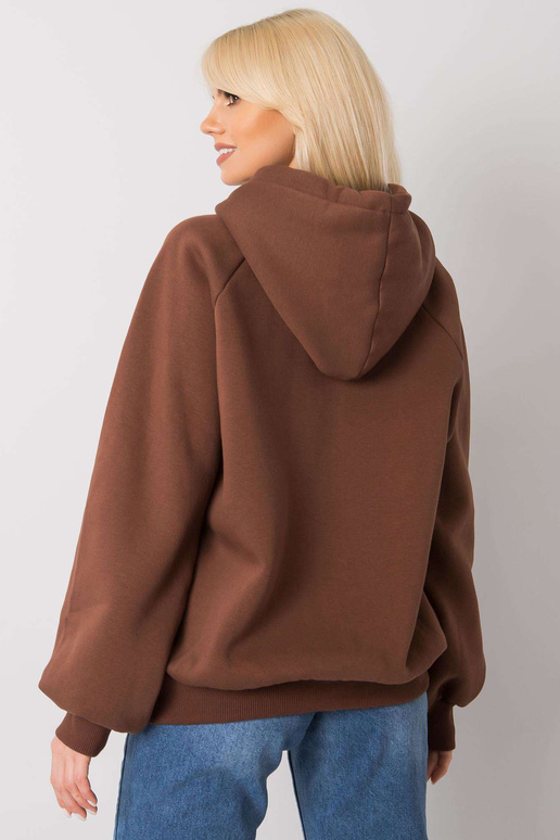 Pruuni polsterdatud dressipluus Dina