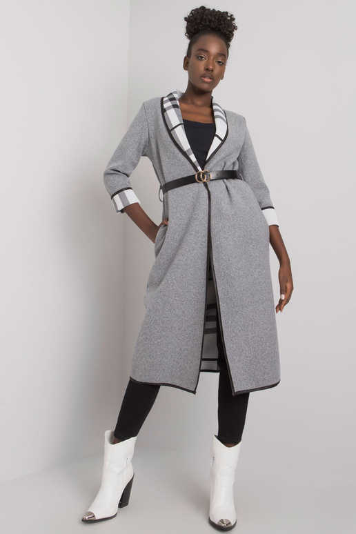 Hall melanžmantel vööga Annis