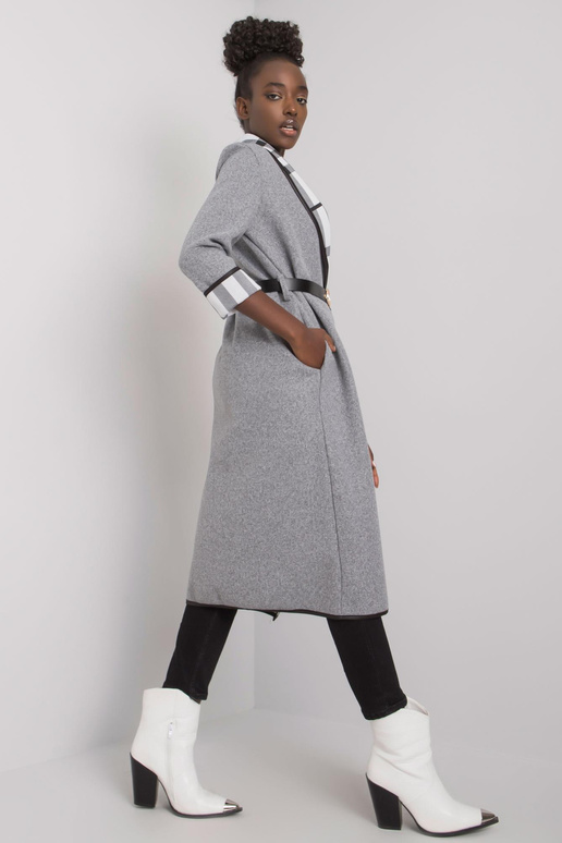 Hall melanžmantel vööga Annis