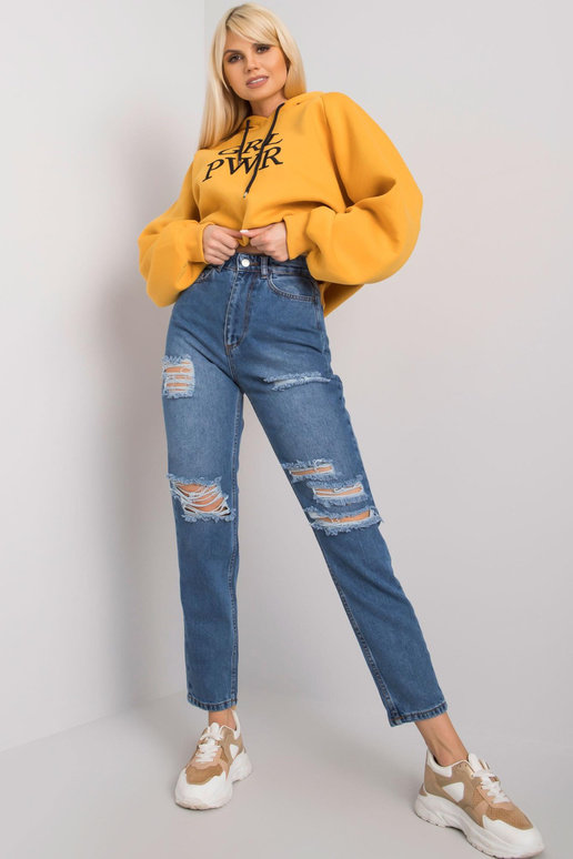 Sinised mom fit aukudega teksad...