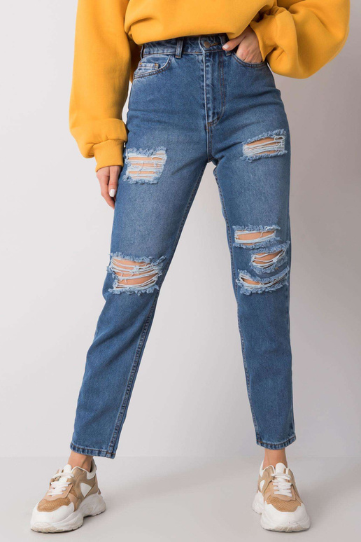 Sinised mom fit aukudega teksad...