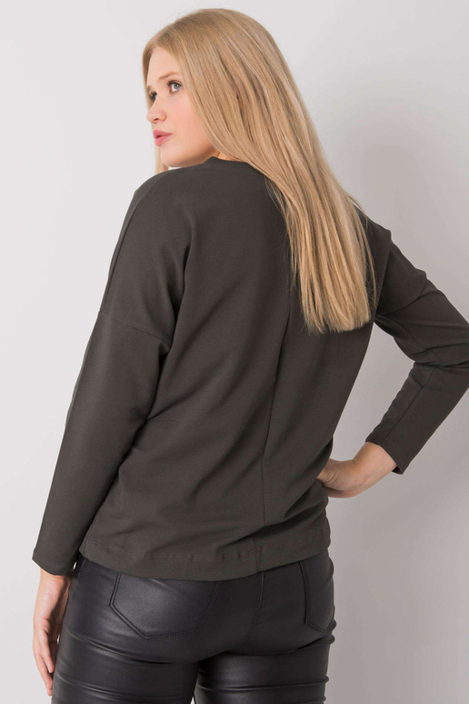 Tume khakivärvi pluss suuruses pluus...