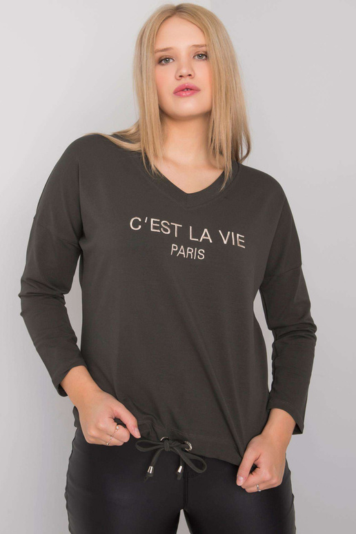 Tume khakivärvi pluss suuruses pluus...