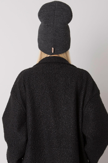 Tumehall kootud nokamüts Beanie RUE PARIS 2