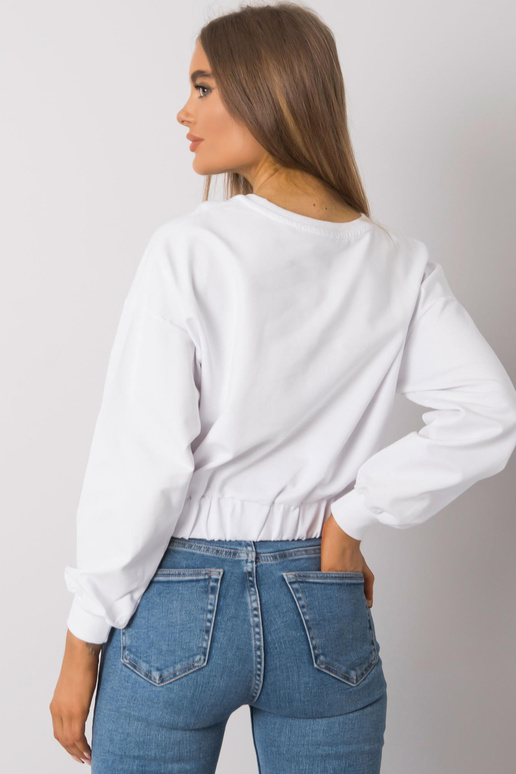 Elain Cotton naiste valge dressipluus