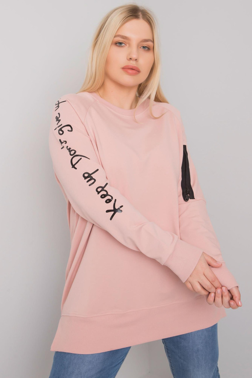 Määrdunud roosa dressipluusi tuunika...