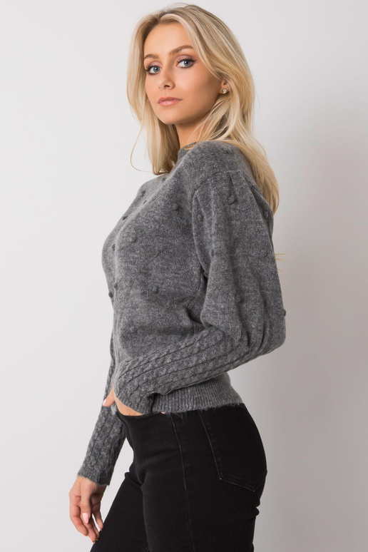 Dekoratiivsete varrukatega tumehall...