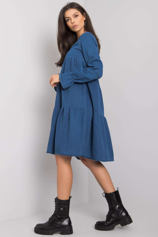 Tumesinine Ruffle naiste kleit... Tumesinine Ruffle naiste kleit...