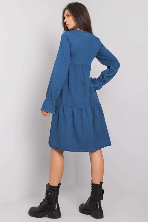 Tumesinine Ruffle naiste kleit... Tumesinine Ruffle naiste kleit...