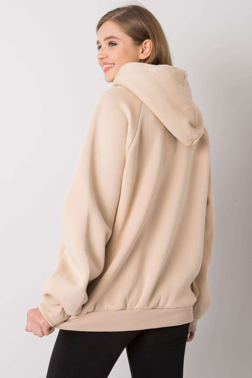 Beež polsterdatud oversize kapuuts Alice