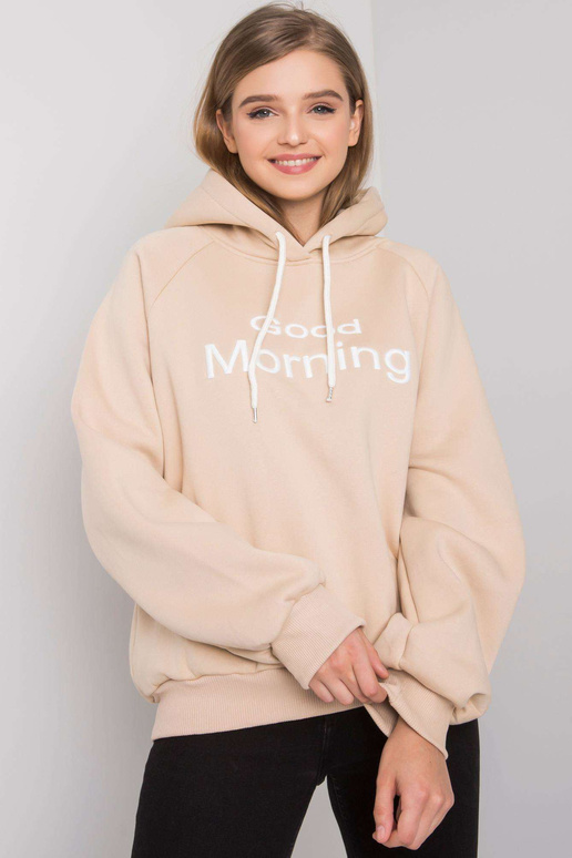 Beež polsterdatud oversize kapuuts Alice