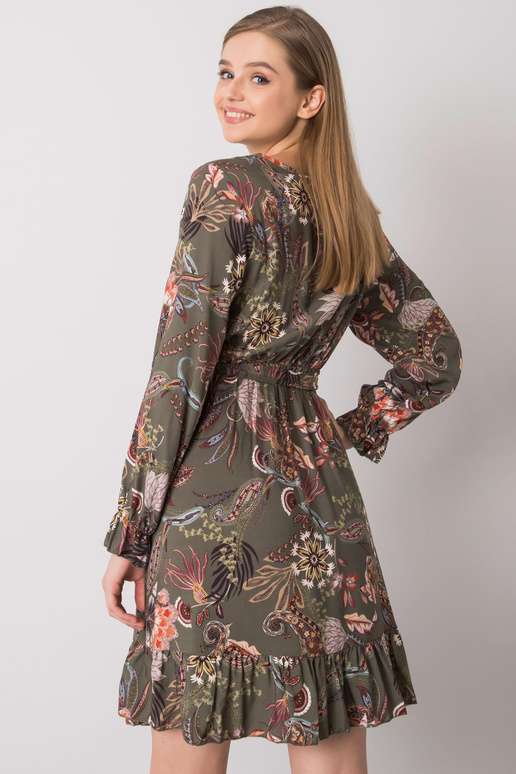 Khaki värvi V-kaelusega kleit Agnes... Khaki värvi V-kaelusega kleit Agnes...