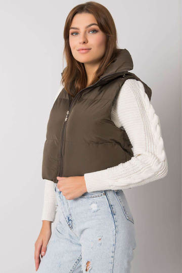 Khaki tepitud vest Gizelle
