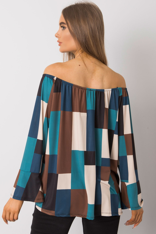 Tumesinise mustriga hispaania pluus...