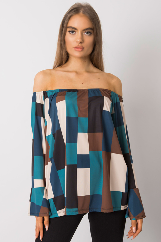 Tumesinise mustriga hispaania pluus...