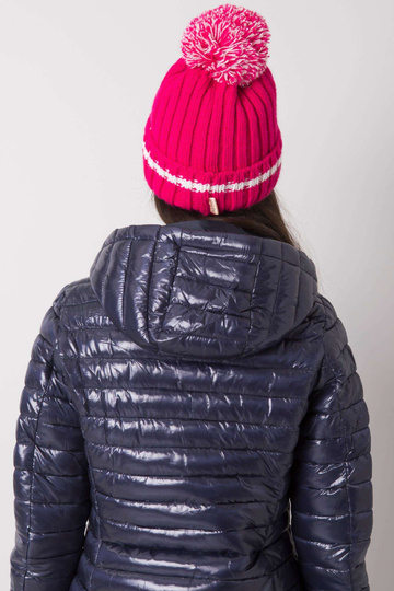 Roosa müts pompooniga 2