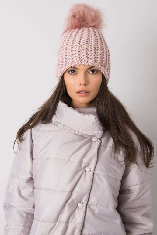 Heleroosa naiste talvemüts