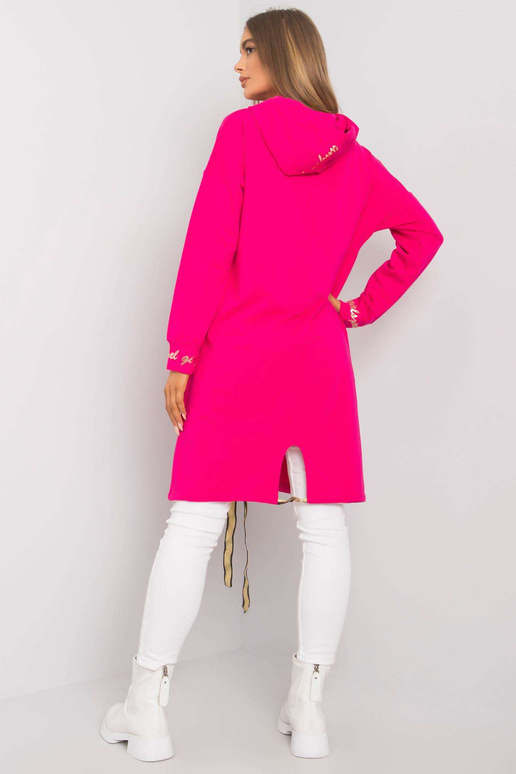 Fuksia värvi pika lukuga dressipluus...