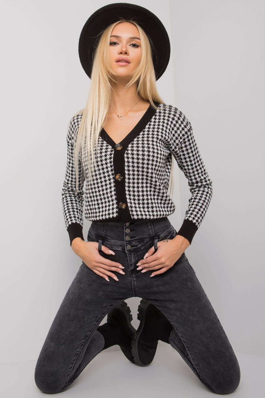 Hallid teksapüksid kõrge vöökohaga