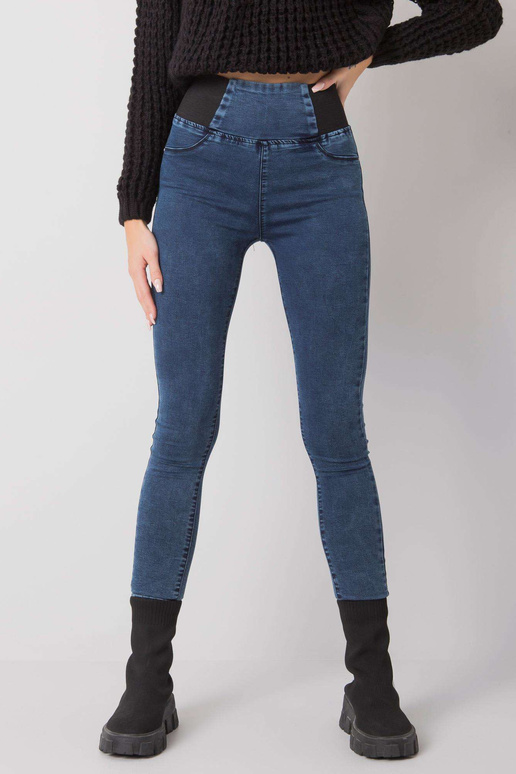 Sinised kõrge vöökohaga jeggings,...
