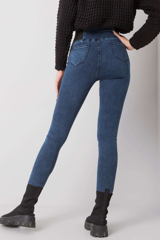 Sinised kõrge vöökohaga jeggings,...