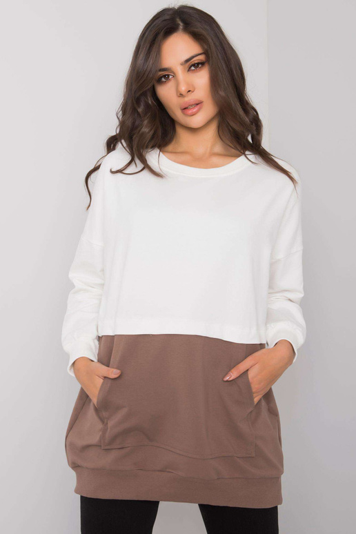 Ekrupruun känguru dressipluus...