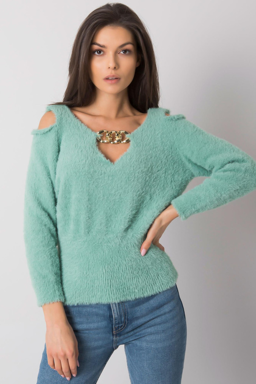 Roheline lõikega kampsun Leandre RUE... Roheline lõikega kampsun Leandre RUE...