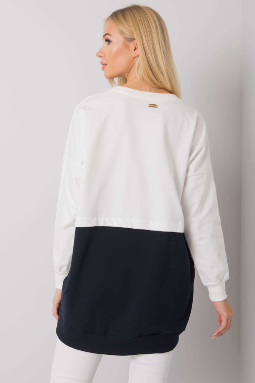 Ecru-navy känguru dressipluus...