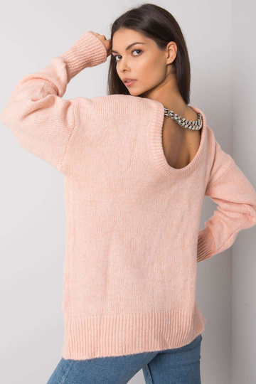 Kahvatu roosa kampsun...