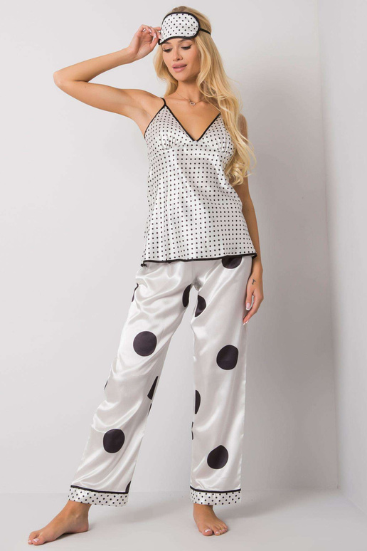 Valge naiste magamiskomplekt