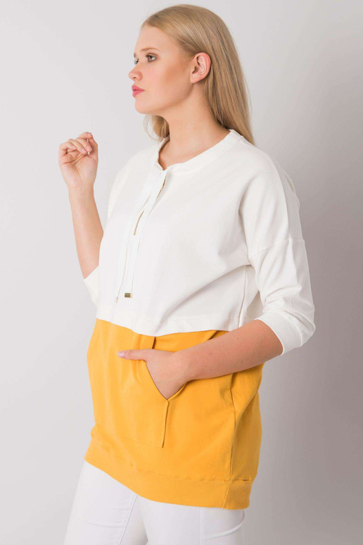 Ecru Yellow Plus Size Tuunic...